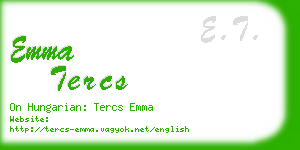 emma tercs business card